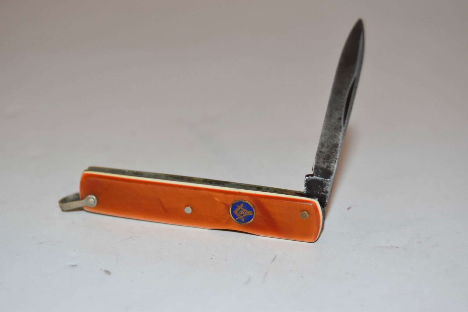 Vintage Rare Masonic Pocket Knife fob (1 of 4)