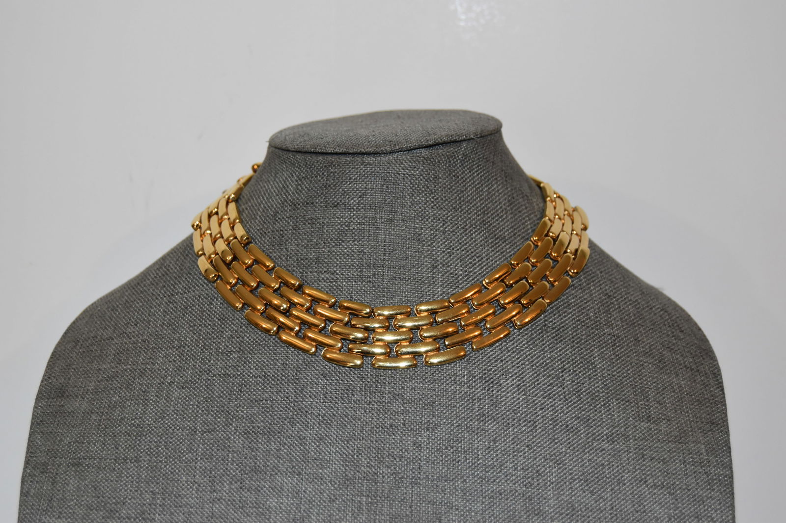 Vintage Givenchy Bijoux Egyptian Style Gold Choker 10": Vintage Givenchy Bijoux Egyptian Style Gold Choker 10" Please view all photos as they are part of the description and condition of this Item, Feel free to contact me with questions or picture requests