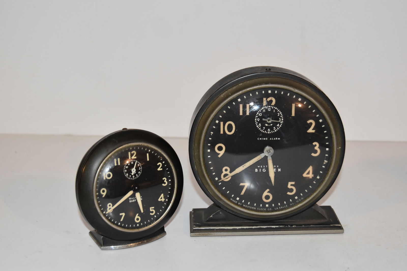 Vintage Big Ben & Baby Ben  Alarm Clocks Working (1 of 4)
