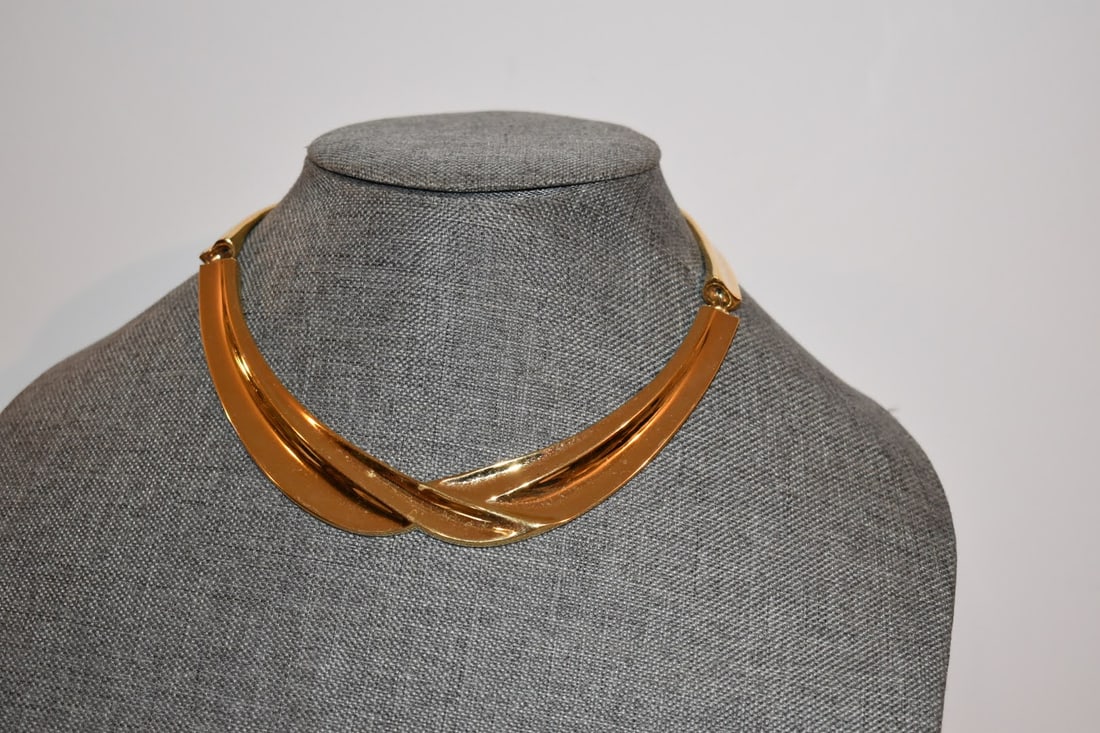 vintage gold tone napier necklace 10" (1 of 3)
