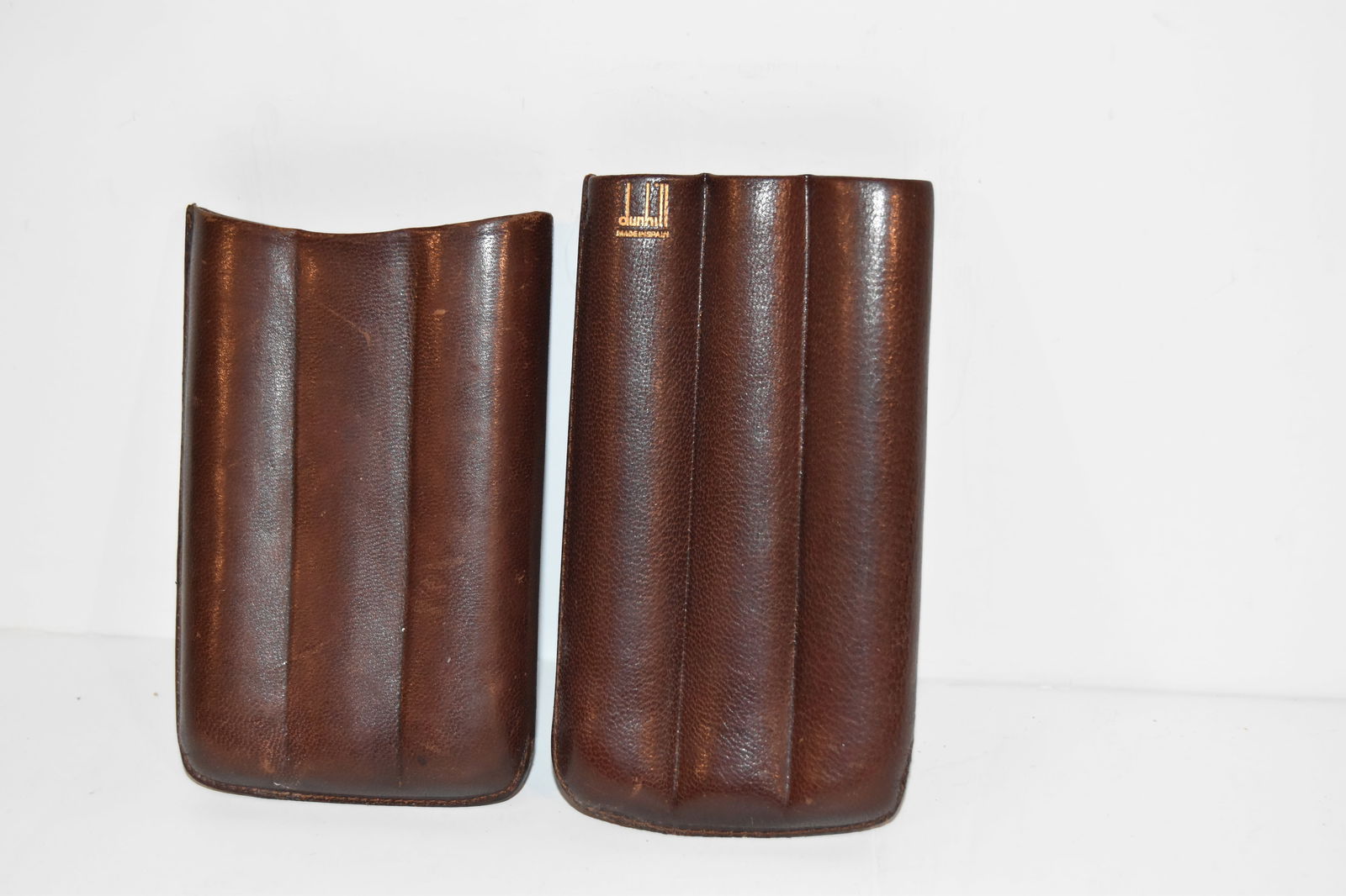Vintage Dunhill 3 holder leather Cigar Case (1 of 4)