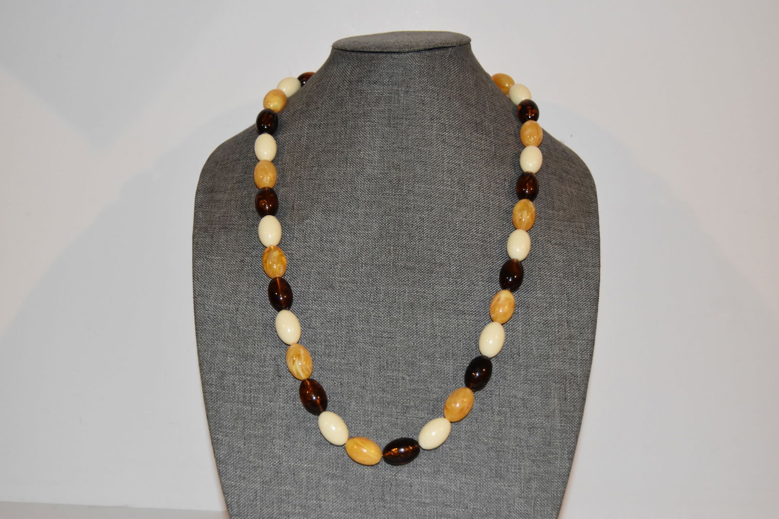 Vintage colorful beaded Necklace 28" (1 of 4)