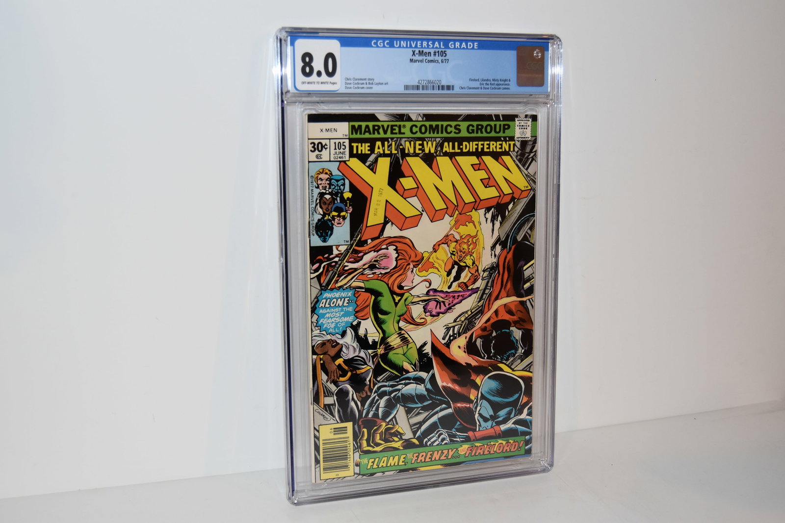 Vintage Comic Book X-Men #105  CGC 8.0 NEWSSTAND (1 of 2)