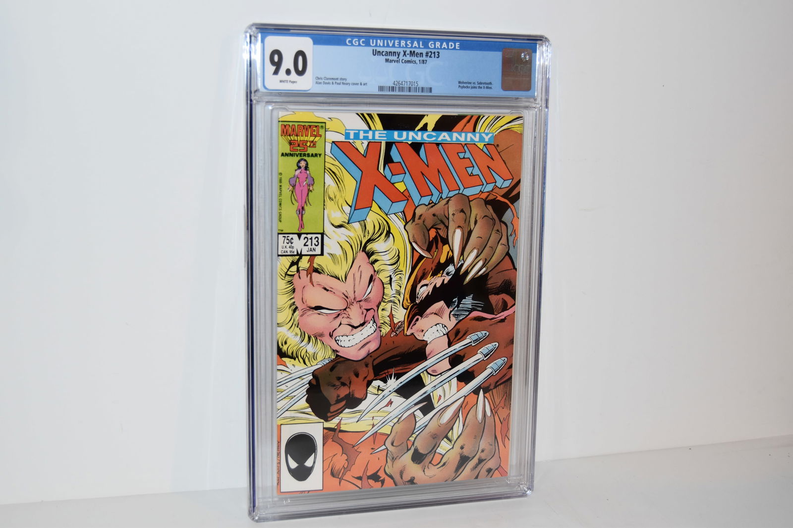 Vintage Comic Book X-Men #213  CGC 9.0 (1 of 2)