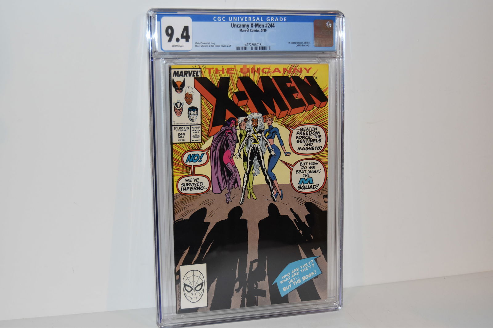 Vintage Comic Book X-Men #244  CGC 9.4 (1 of 2)