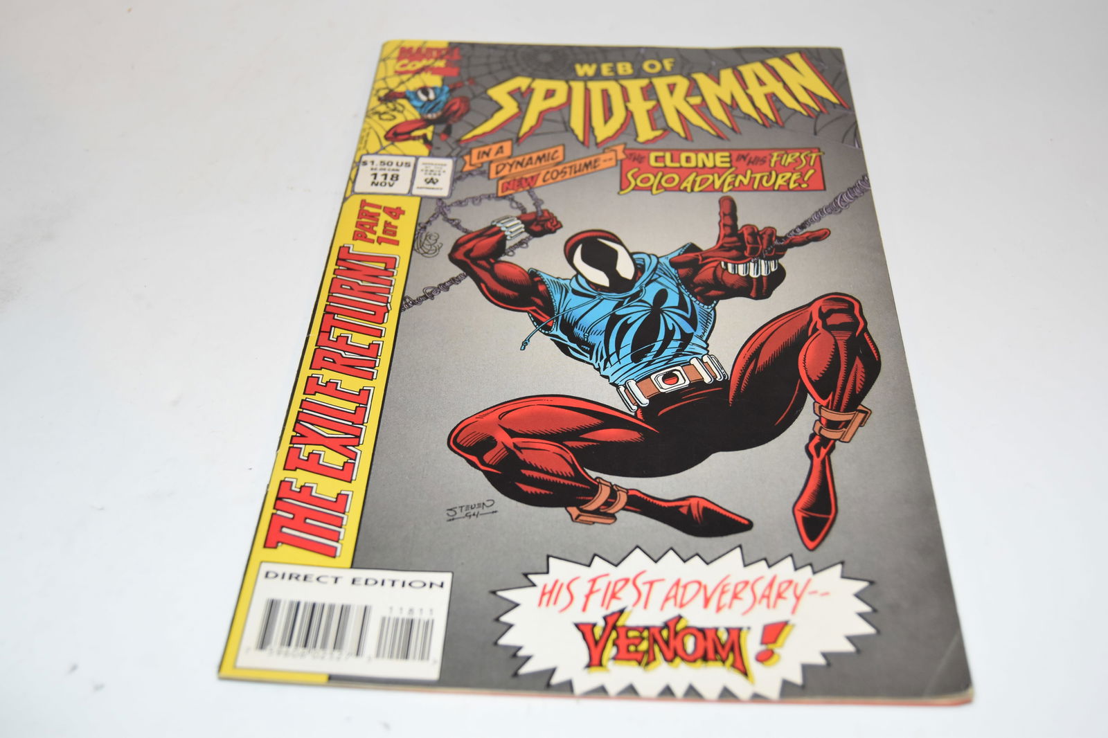 Web Of Spider-Man #118 First Appearance SCARLET SPIDER Ben Reilly Solo good condition: Web Of Spider-Man #118 First Appearance SCARLET SPIDER Ben Reilly Solo good condition Please view all photos as they are part of the description and condition of this Item, Feel free to contact me wit