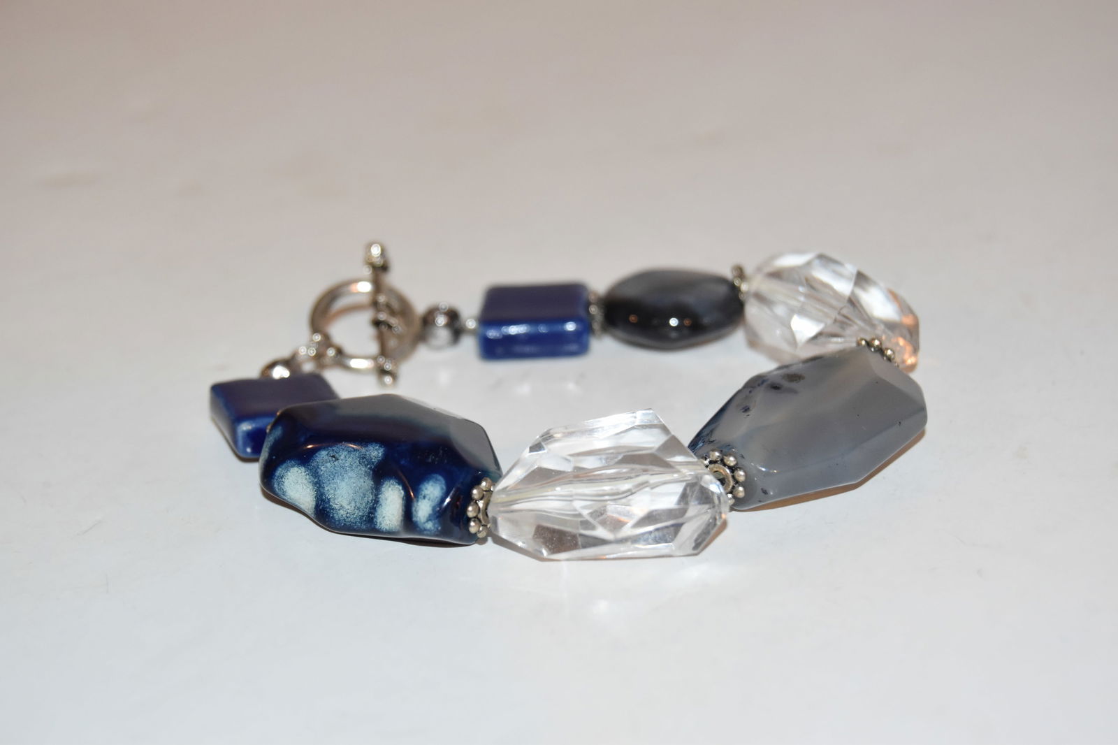 Vintage large beaded Bracelet 9" (1 of 3)