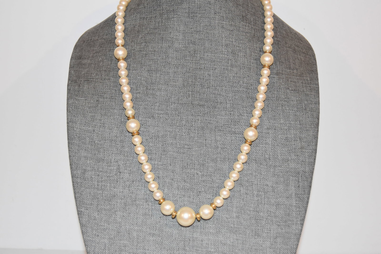Vintage Signed Marvella Faux Baroque Pearl Necklace 26": Vintage Signed Marvella Faux Baroque Pearl Necklace 26" Please view all photos as they are part of the description and condition of this Item, Feel free to contact me with questions or picture request