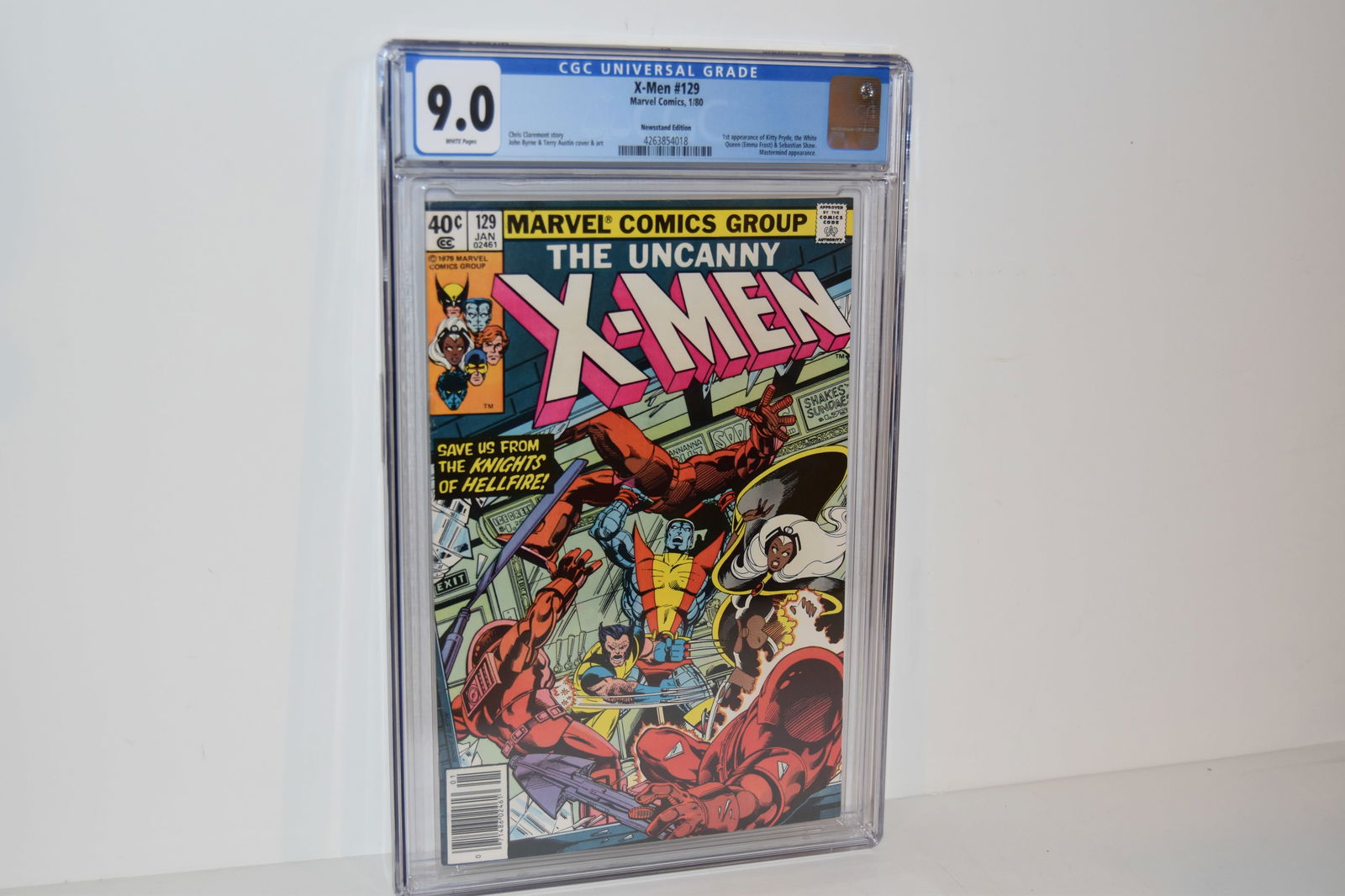 Vintage Comic Book X-Men #129  CGC 9.0 newsstand (1 of 2)