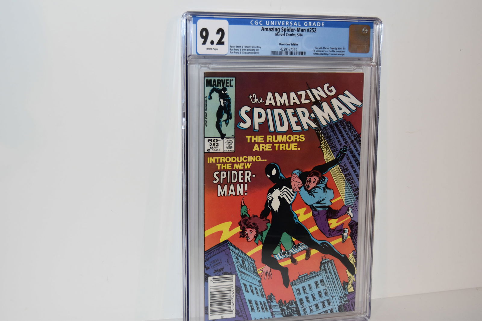 Vintage Comic Book Amazing Spider-man #252 CGC 9.2 NEWSSTAND (1 of 2)