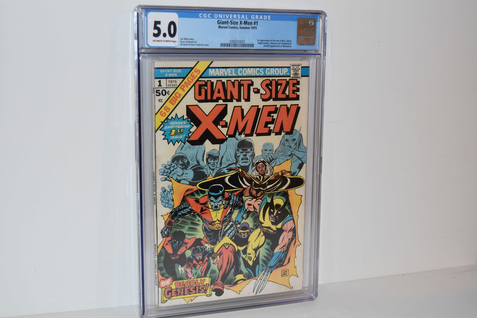 Vintage Comic Book Giant Size X-Men #1 CGC 5.0 (1 of 2)