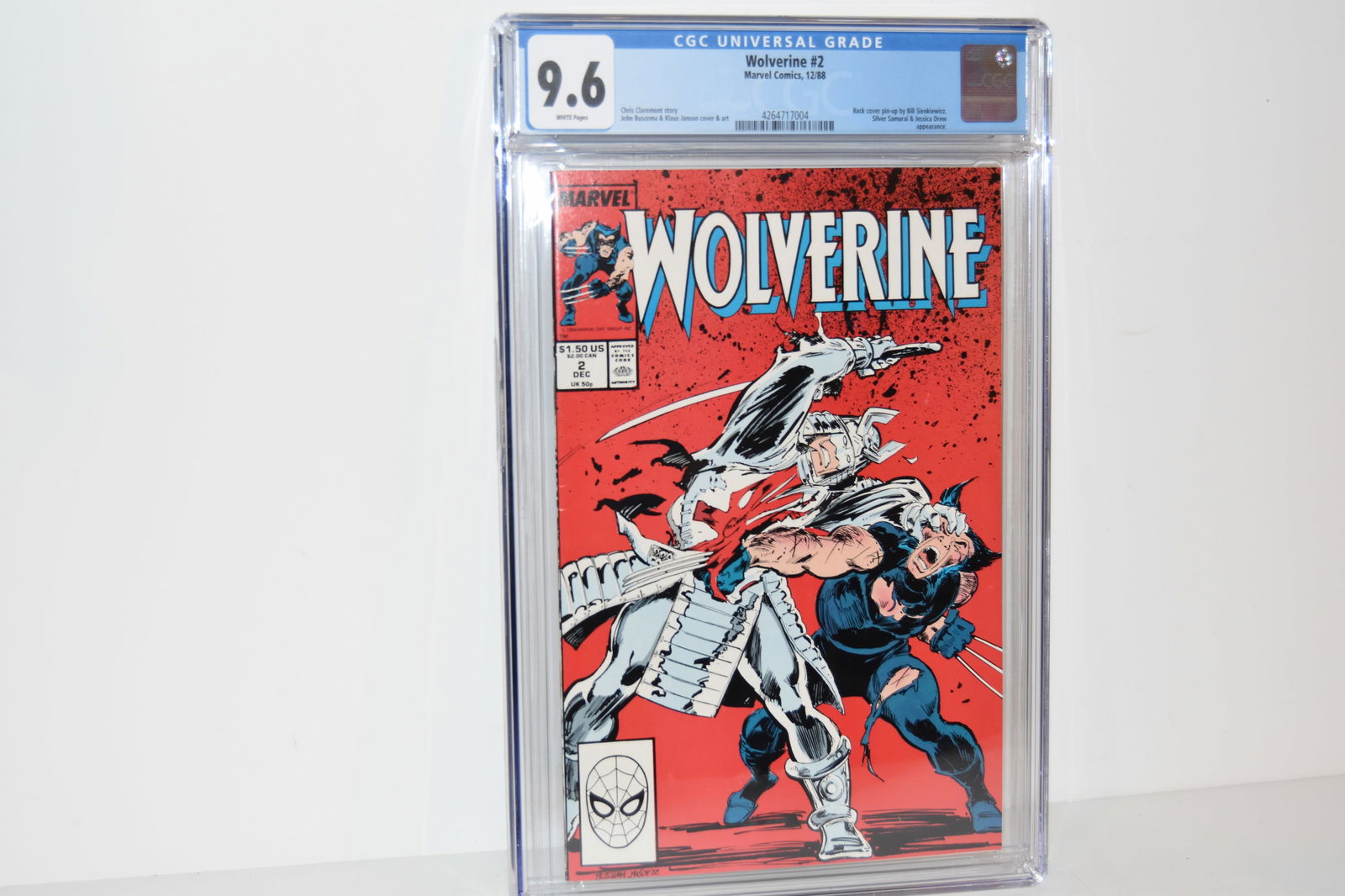 Vintage Comic Book Wolverine #2 CGC 9.6 (1 of 2)