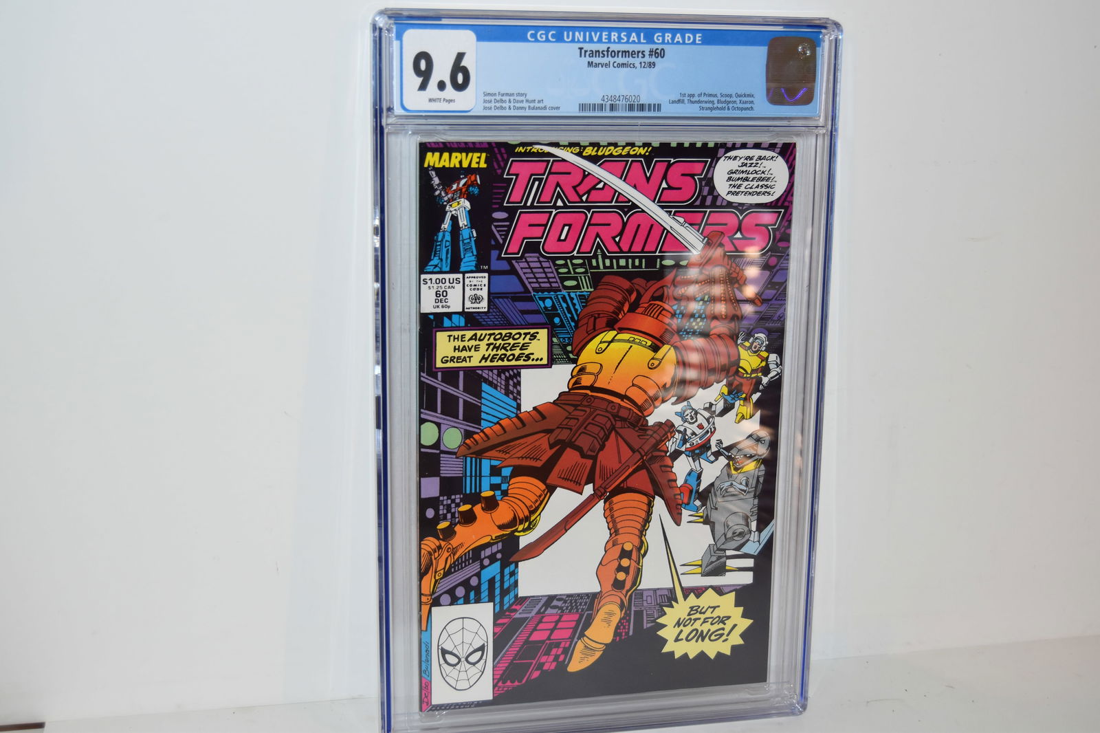 Transformers #60 CGC 9.6 Marvel 1989 Low Print Run Autobots vs Decepticons (1 of 2)