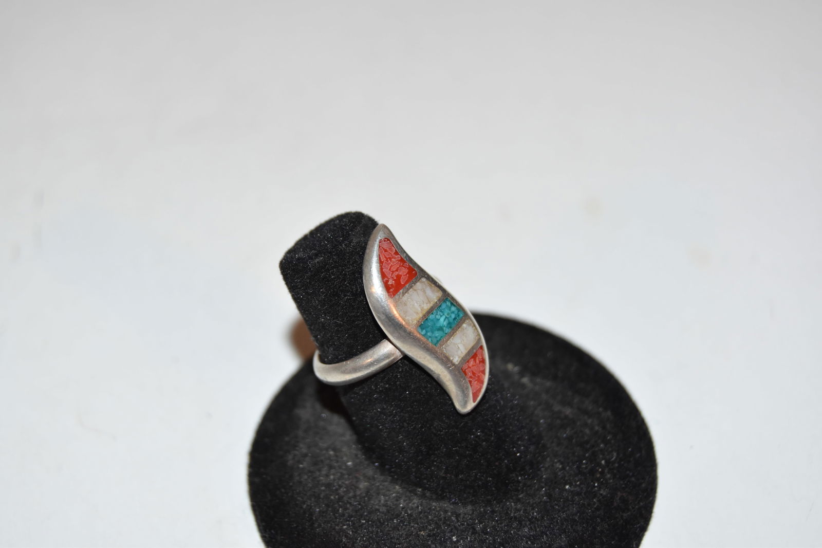 Vintage Sterling Silver Turquoise Ring sz 6 (1 of 4)