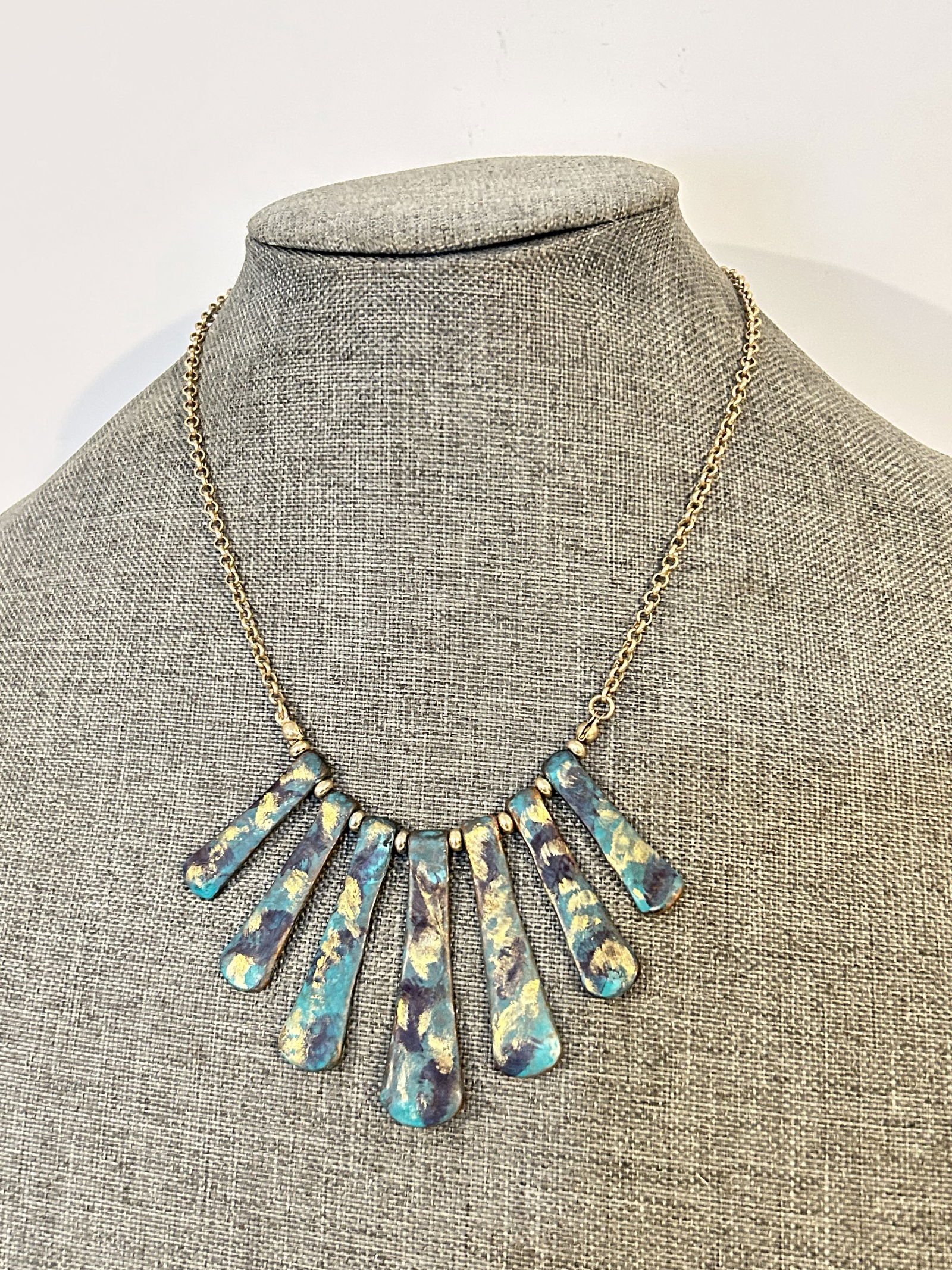 Vintage Copper  PENDANT Necklace