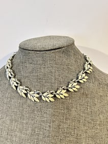Vintage silver tone choker Necklace
