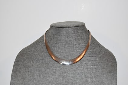 Vintage Sterling Silver 950 choker mexico T5-147 necklace