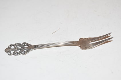 TH Marthinsen Small Sterling Silver Pickle / Olive Fork Norway
