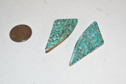 Vintage green ceramic Earrings