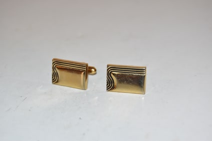 vintage gold tone speidel cufflinks