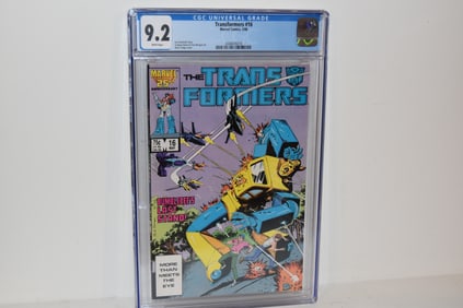 Transformers 16 CGC Graded 9.2 NM/MT Marvel Comics 1986