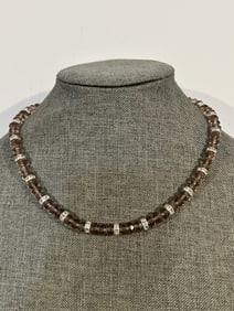 Vintage beaded rhinestone Necklace