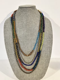 Vintage multi colored beaded Necklace