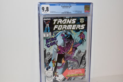 Vintage Comic Book Transformers #54 CGC 9.8 Marvel Comics