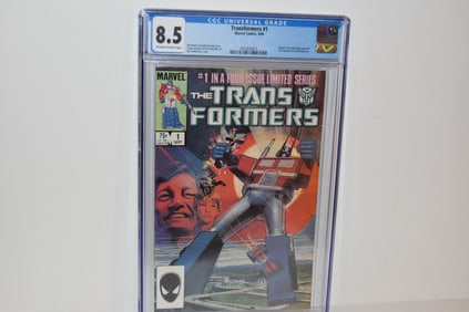 Transformers #1 Marvel Comics 9/84 Origin Autobots Decepticons CGC 8.5