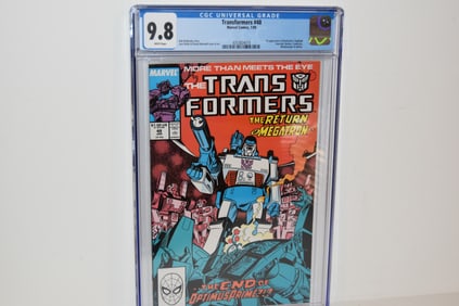 Transformers #48 CGC 9.8 Graded Marvel Comic New Slab 1989 Key Issue