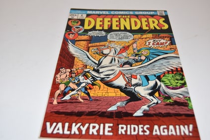 Defenders #4 1st Appearance Barbara Norris as Valkyrie! Marvel 1973