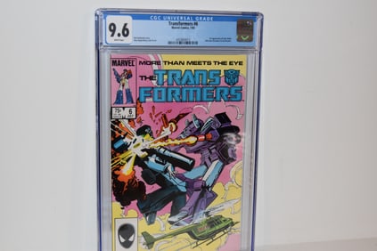 Vintage Comic Book Transformers #6 CGC 9.6 1985