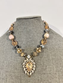 Vintage Statement rhinestone Necklace