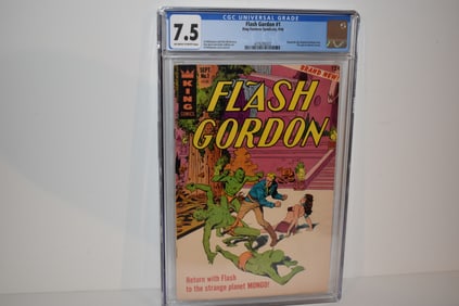 Flash Gordon #1 CGC 6.5 - Mandrake the Magician - King Comics 1966! - Silver Age