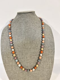 Vintage beaded gemstone Necklace