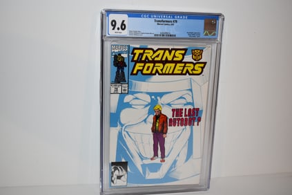 Transformers #79 (1991) CGC Graded 9.6 NM+ Andrew Wildman Cover Marvel Low Print
