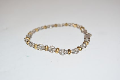 vintage Sterling Silver FAS Bracelet 7"