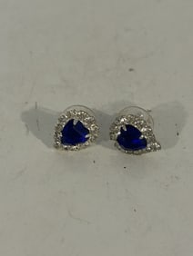 Vintage rhinestone post Earrings
