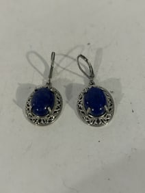 Vintage Gemstone Earrings Chuck Clemency STS