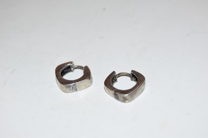 Vintage Sterling Silver hinged Earrings