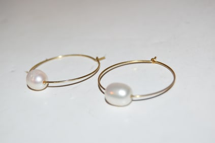 Vintage Sterling Silver Vermeal Earrings