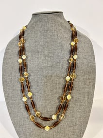 Vintage glass Beaded Necklace