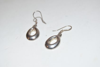 Vintage Sterling Silver modernist Mexico Earrings