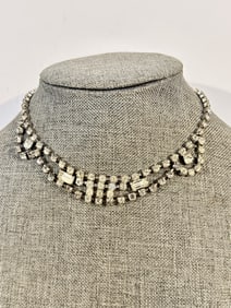 Vintage rhinestone choker Necklace