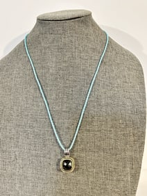 Vintage rhinestone pendant Necklace