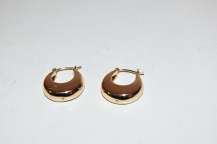 Vintage Sterling Silver Vermeal thk Earrings