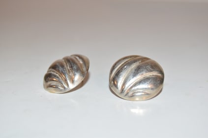 Vintage Sterling Silver modernist Earrings
