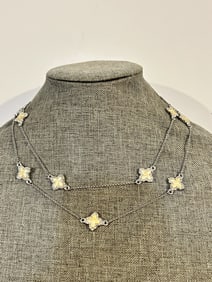 Vintage enamel Beaded Necklace