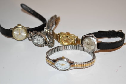 vintage lot of 5 working watches