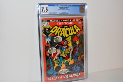 Vintage Comic Book Tomb of Dracula #5 Double Cover CGC 7.5 outer cover 5.5